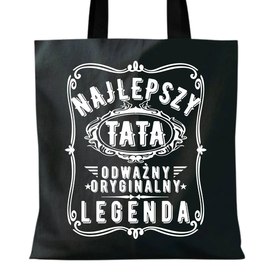 Najlepszy tata legenda | Torba z nadrukiem dla taty DT47 - StoryCups.pl