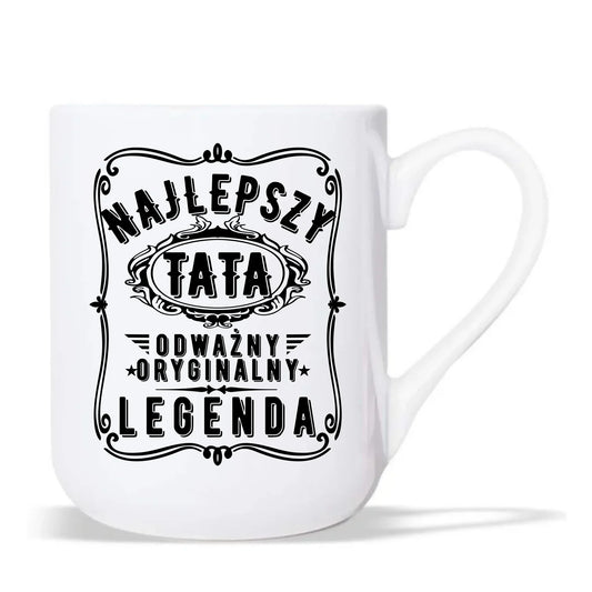 Najlepszy tata legenda | Kubek elegant prezent dla taty DT47 - StoryCups.pl