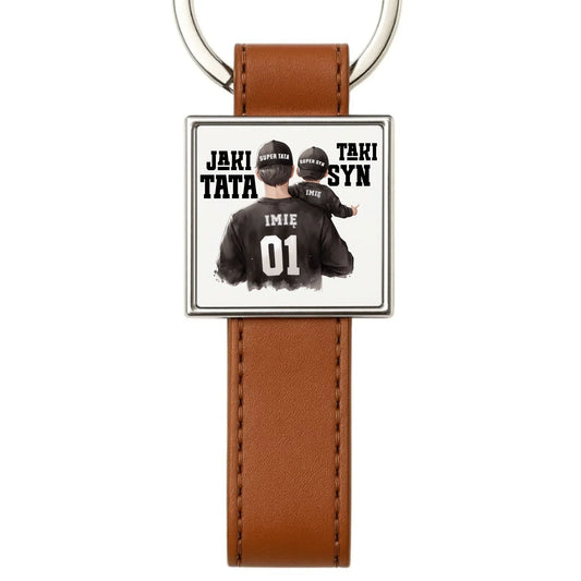 Jaki tata taki syn | Brelok z imionami dla taty DT48 - StoryCups.pl