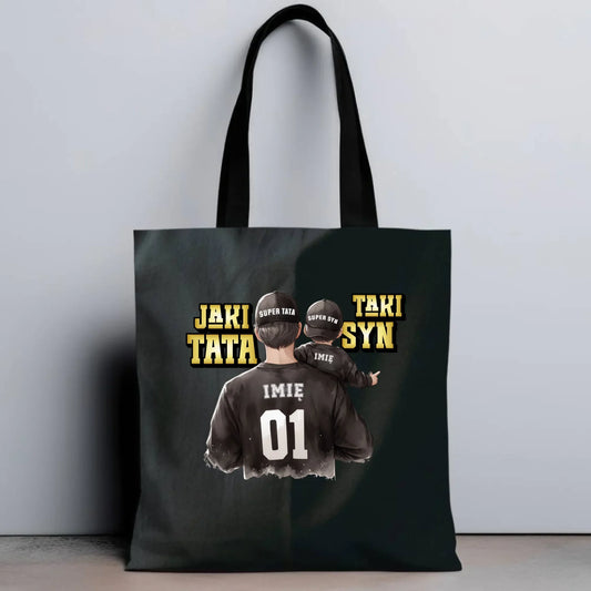 Jaki tata taki syn | Personalizowana torba dla taty DT48 - StoryCups.pl
