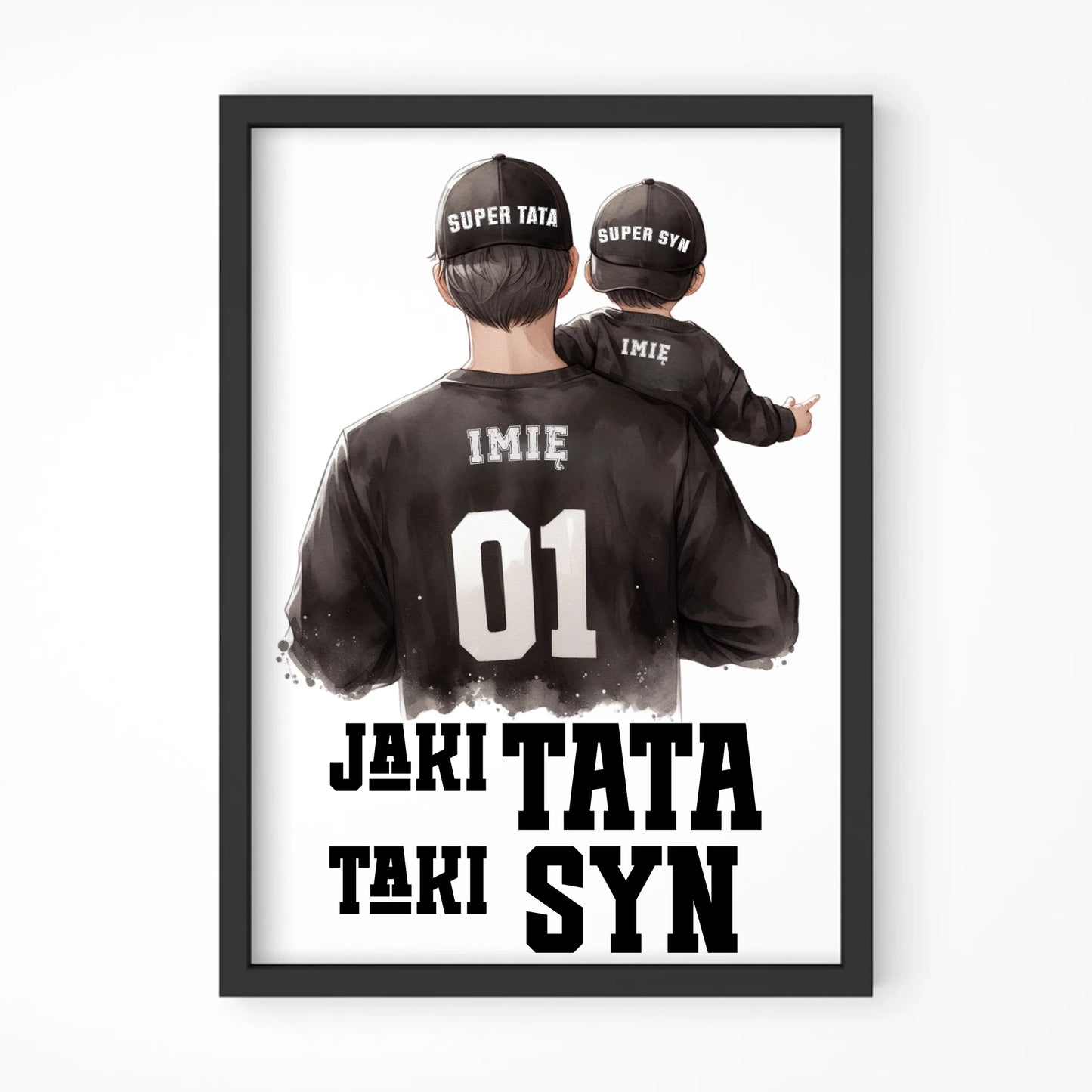 Jaki tata taki syn | Plakat w ramie dla taty DT48
