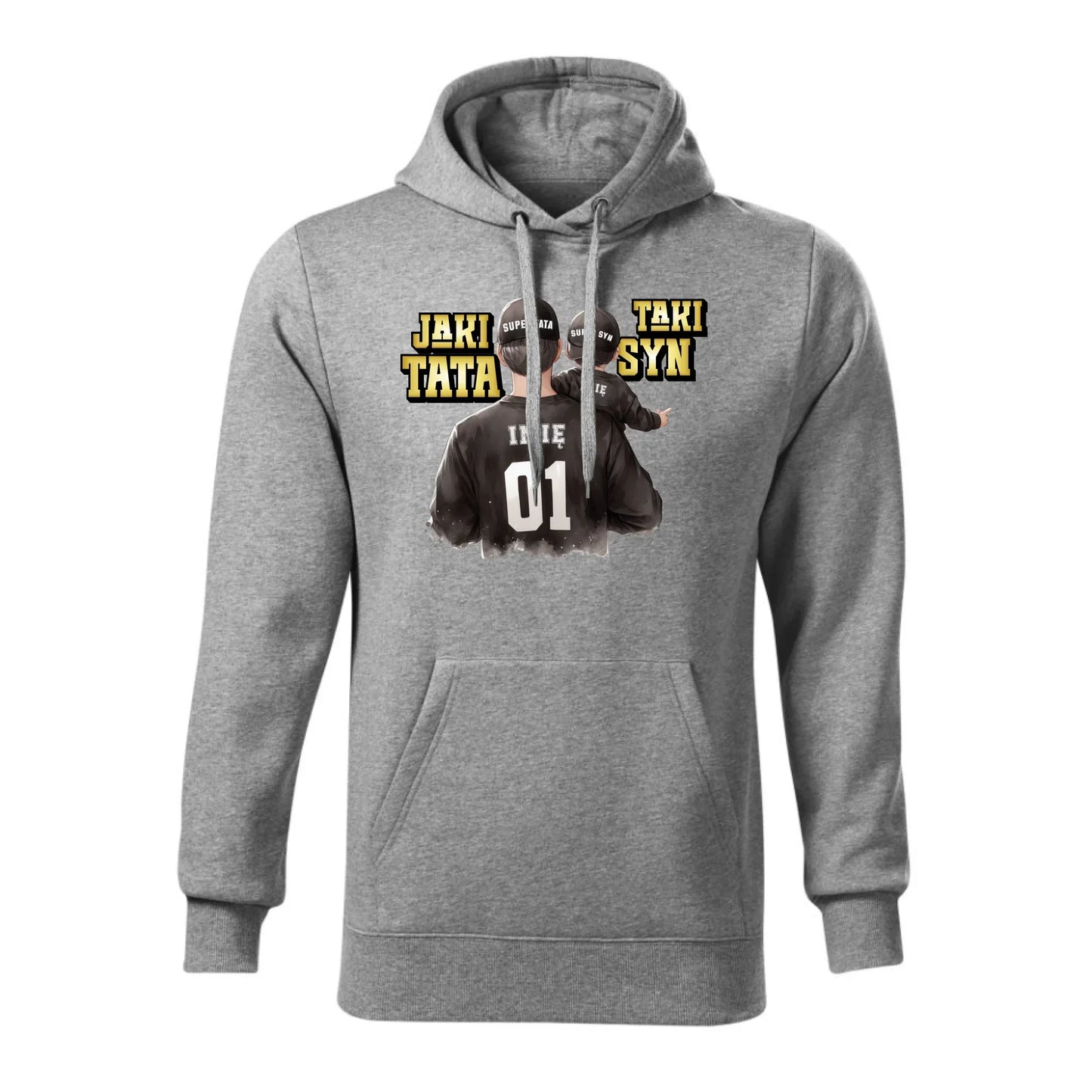 Jaki tata taki syn | Bluza męska z kapturem dla taty DT48 - StoryCups.pl