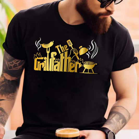The Grillfather | Koszulka męska dla taty DT49 - StoryCups.pl