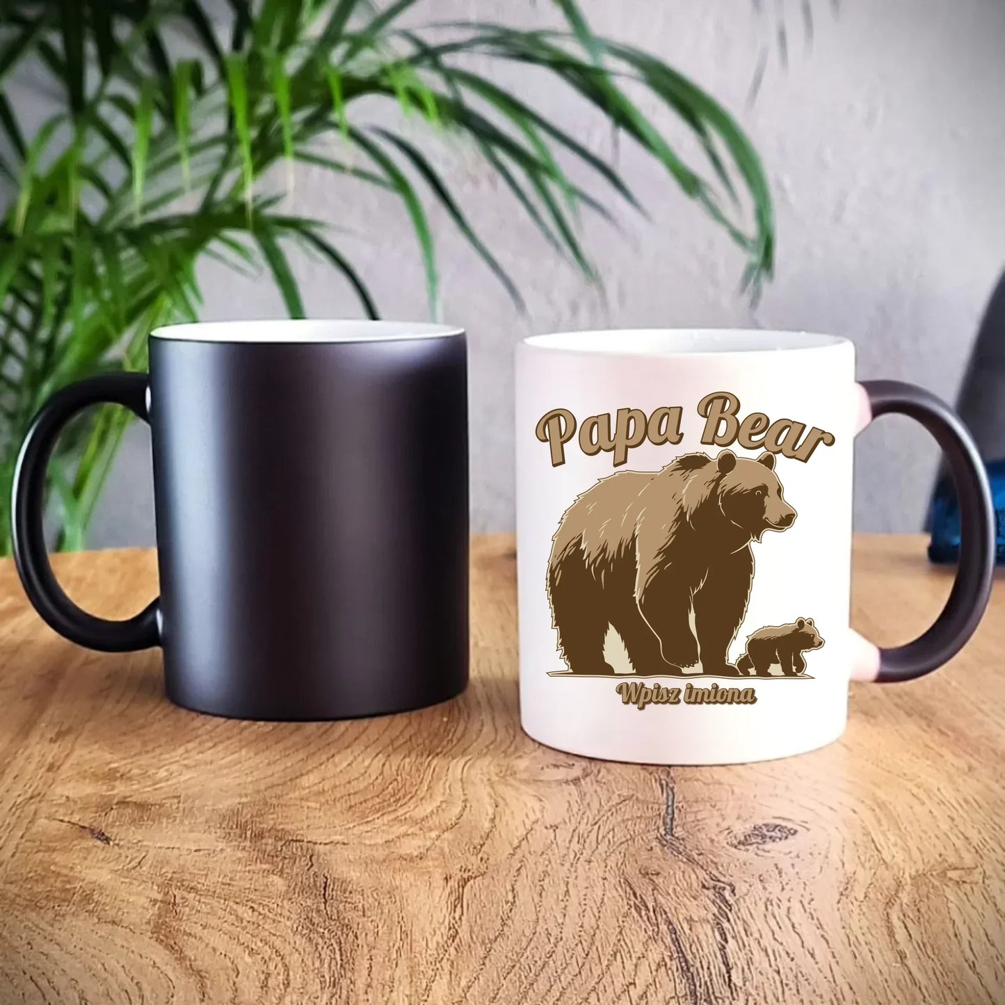 Papa Bear imiona | Kubek magiczny dla taty DT50 - StoryCups.pl