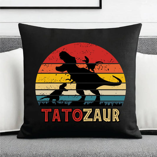Tatozaur | Poduszka dekoracyjna prezent dla taty DT52 - StoryCups.pl