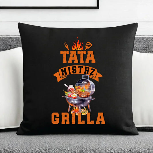 Mistrz Grilla | Poduszka dekoracyjna dla taty DT53 - StoryCups.pl