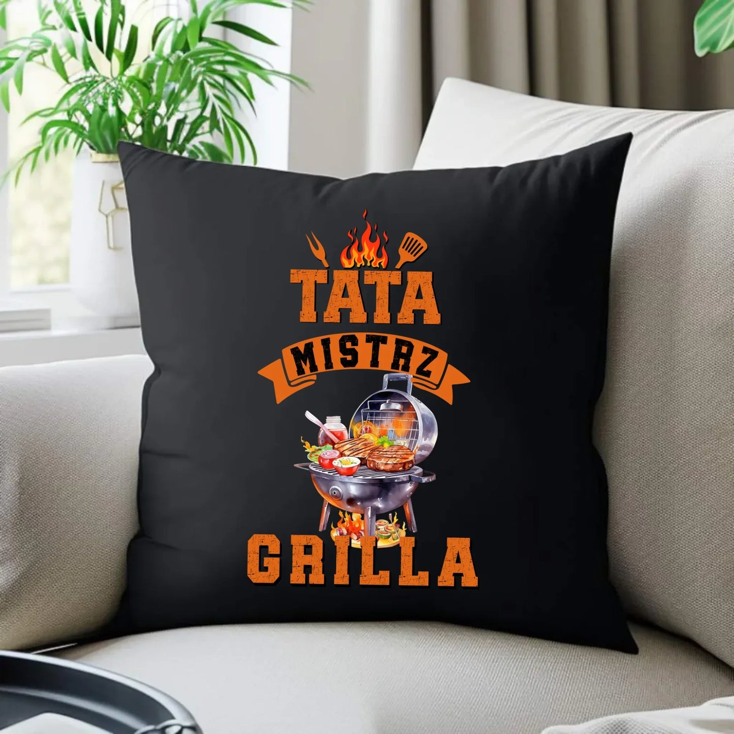 Mistrz Grilla | Poduszka dekoracyjna dla taty DT53 - StoryCups.pl