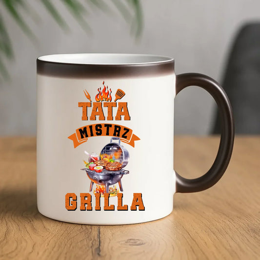 Mistrz Grilla | Kubek magiczny prezent dla taty DT53 - StoryCups.pl