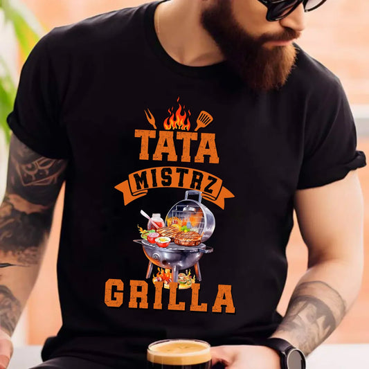 Mistrz Grilla | Koszulka męska dla taty DT53 - StoryCups.pl