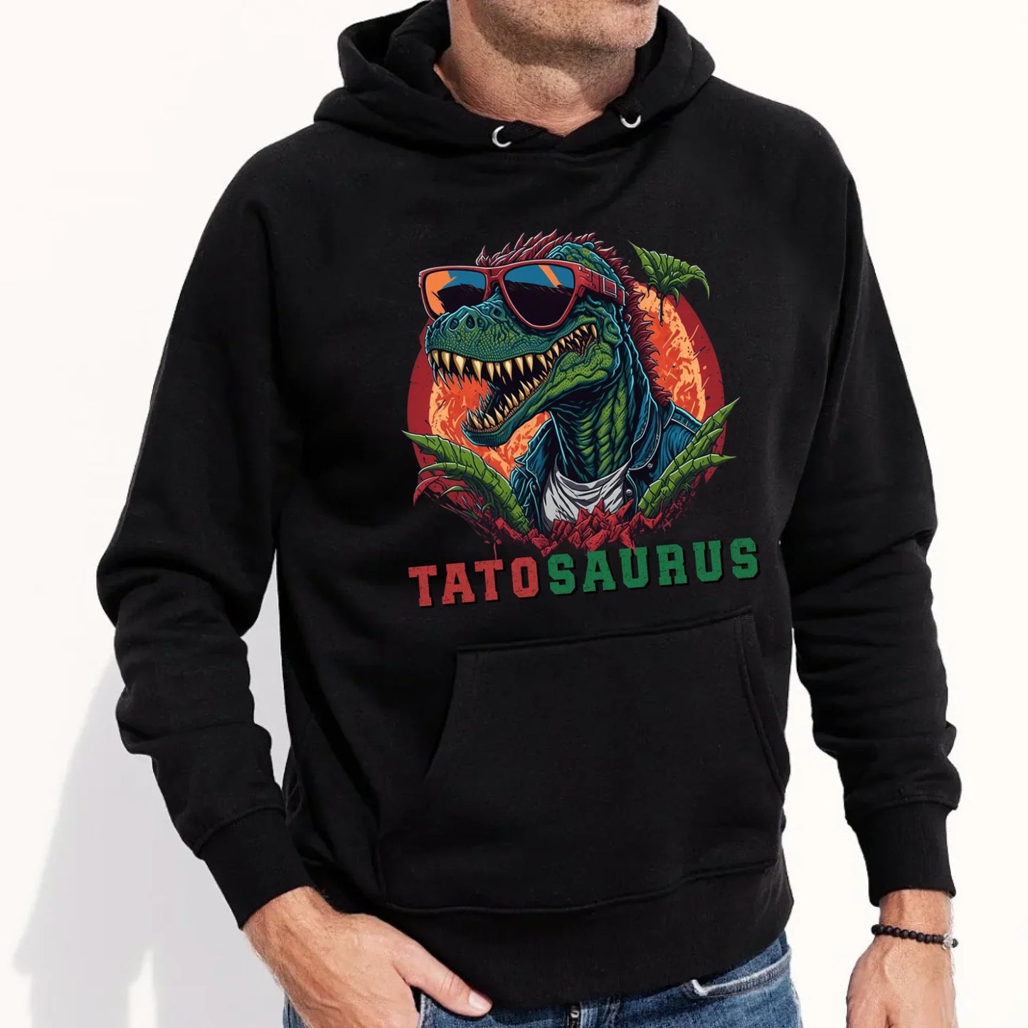 Tatosaurus | Bluza męska z kapturem dla taty DT54 - StoryCups.pl