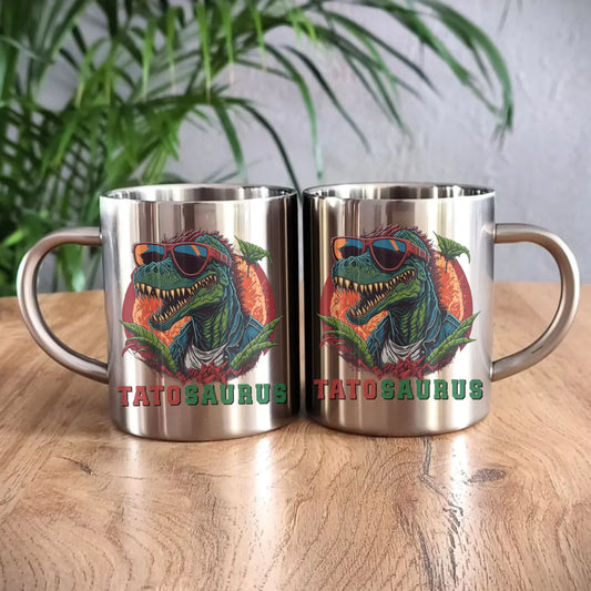 Tatosaurus | Metalowy kubek dla taty DT54 - StoryCups.pl