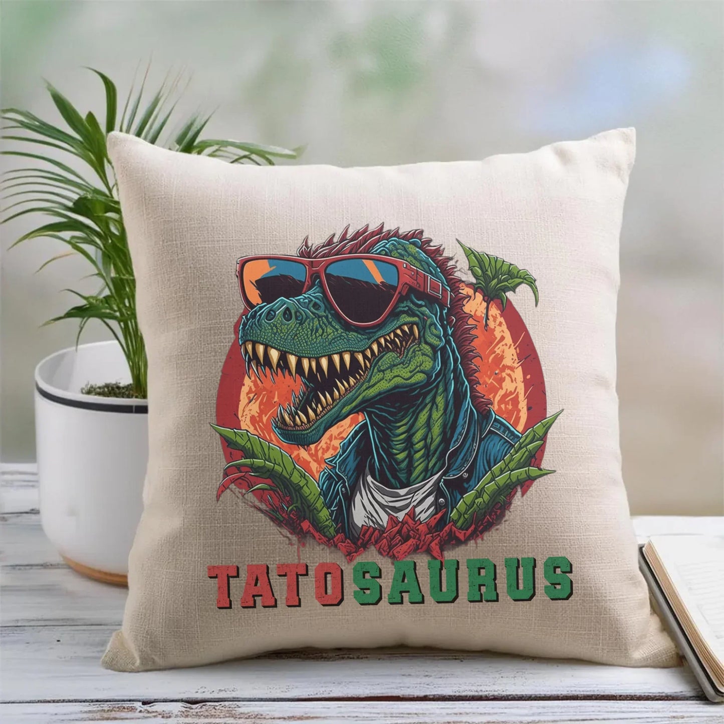 Tatosaurus | Poduszka dla taty na prezent DT54 - StoryCups.pl