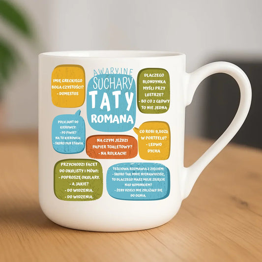 Suchary Taty | Kubek elegant z nadrukiem na prezent DT55 - StoryCups.pl