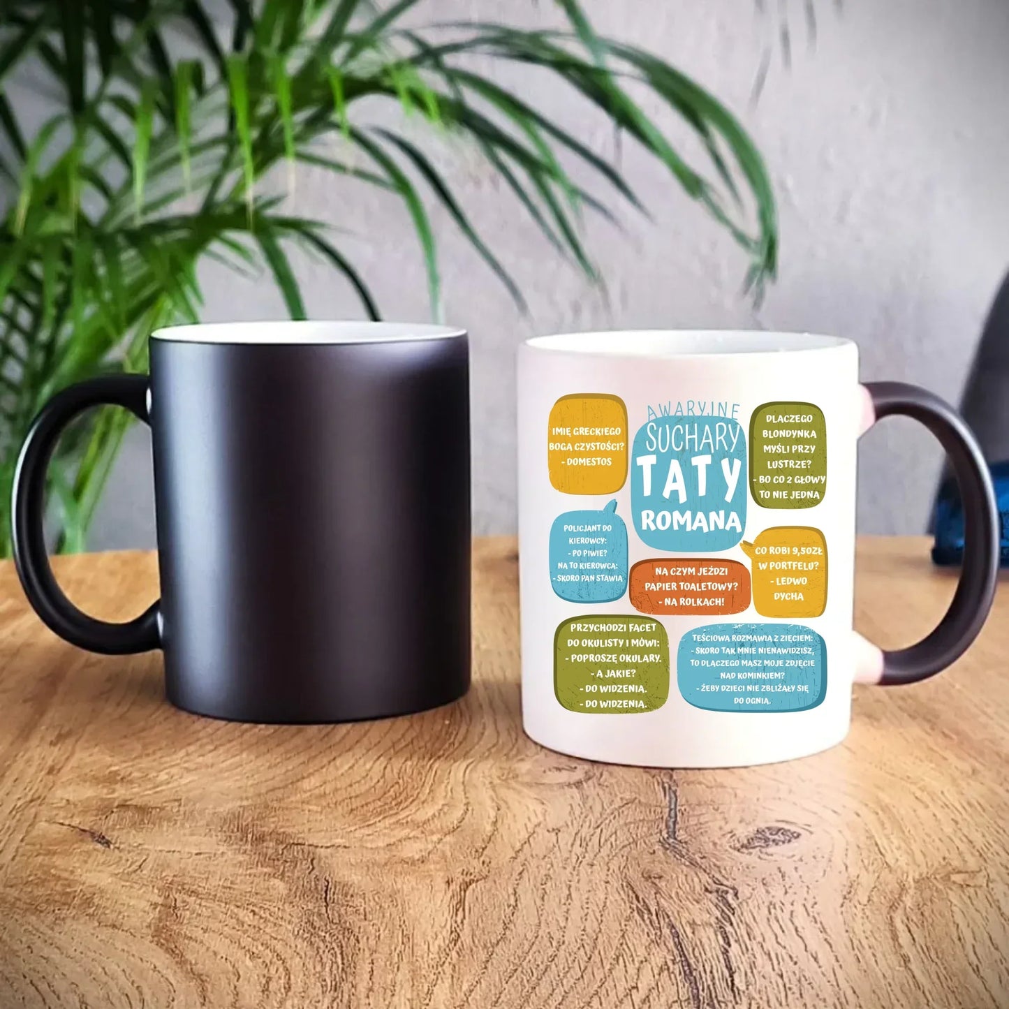 Suchary Taty | Kubek magiczny z nadrukiem na prezent DT55 - StoryCups.pl