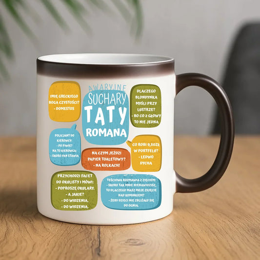 Suchary Taty | Kubek magiczny z nadrukiem na prezent DT55 - StoryCups.pl