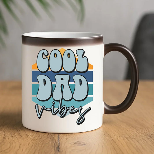 Cool Dad Vibes | Kubek magiczny z nadrukiem DT56 - StoryCups.pl