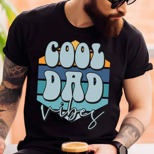 Cool Dad Vibes | Koszulka męska z nadrukiem DT56 - StoryCups.pl