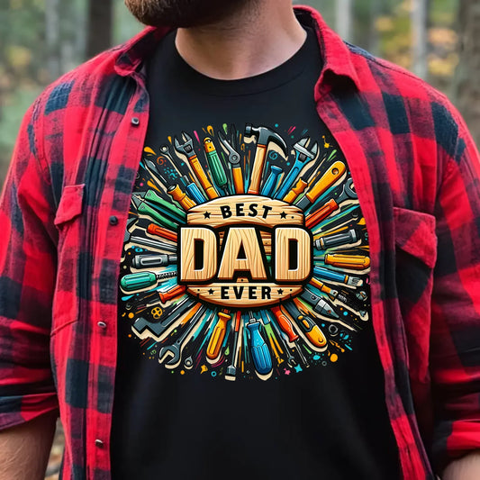 Best Dad Ever | Koszulka męska z nadrukiem dla taty DT57 - StoryCups.pl