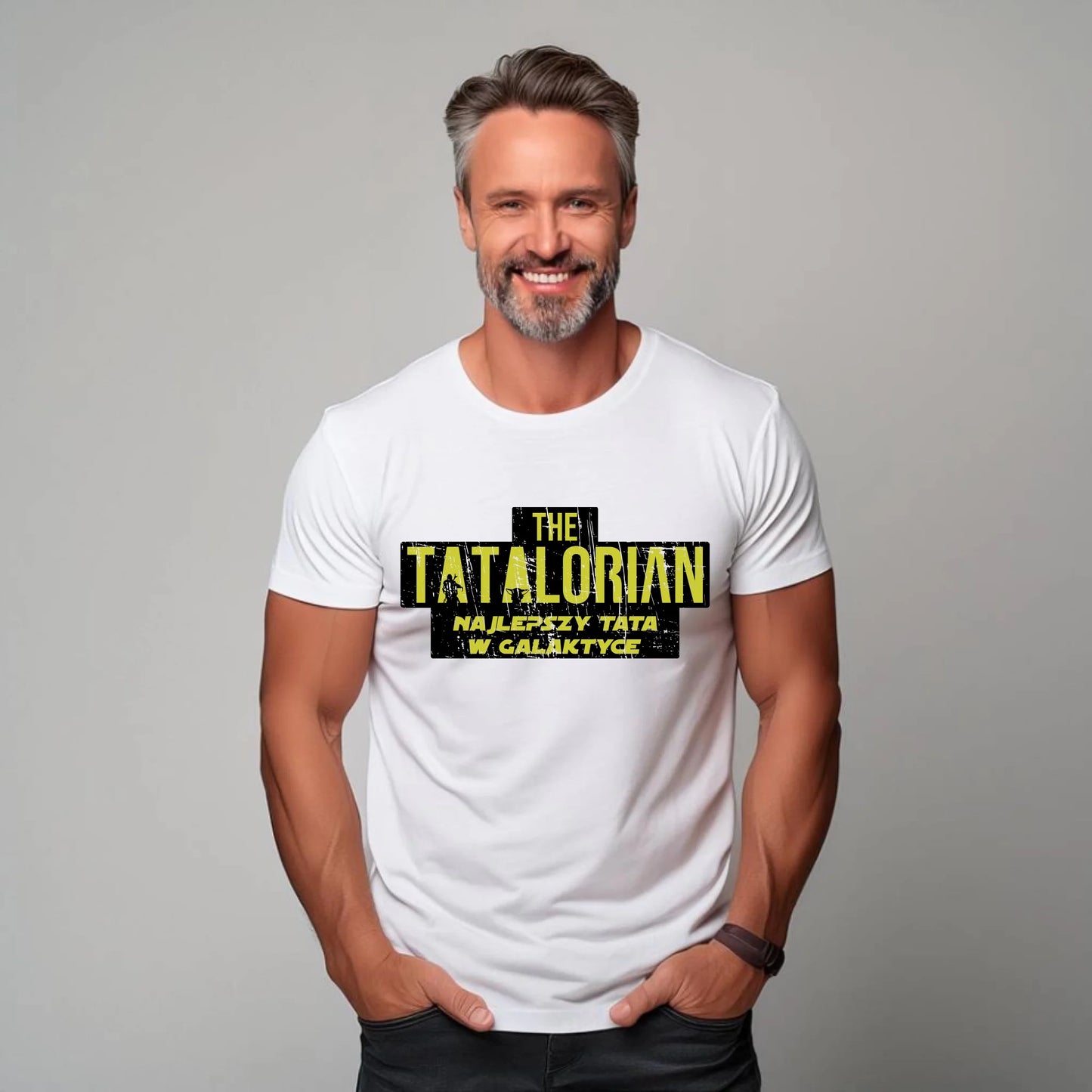 Personalizowana koszulka dla taty – T-shirt z nadrukiem prezent dla taty na Dzień Ojca, urodziny