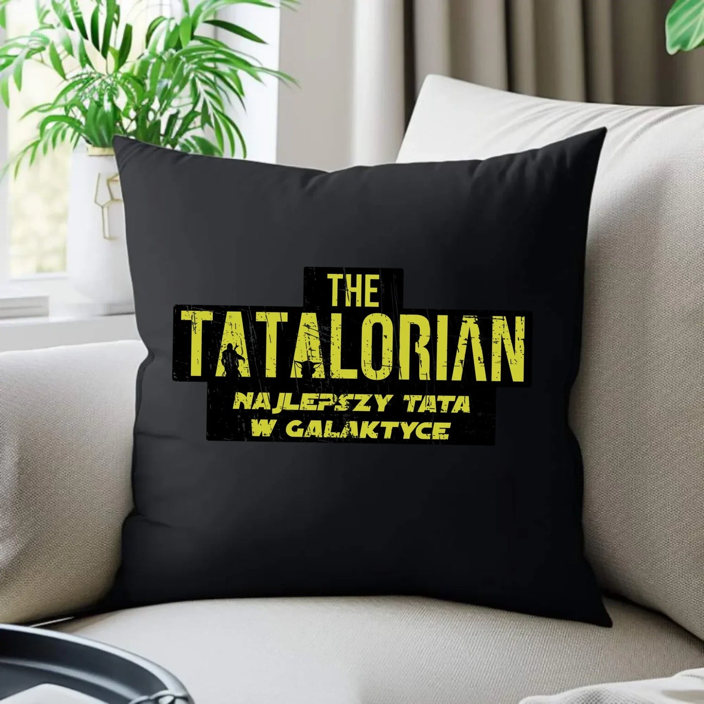 Tatalorian najlepszy tata w galaktyce | Poduszka dekoracyjna dla taty DT59 - StoryCups.pl