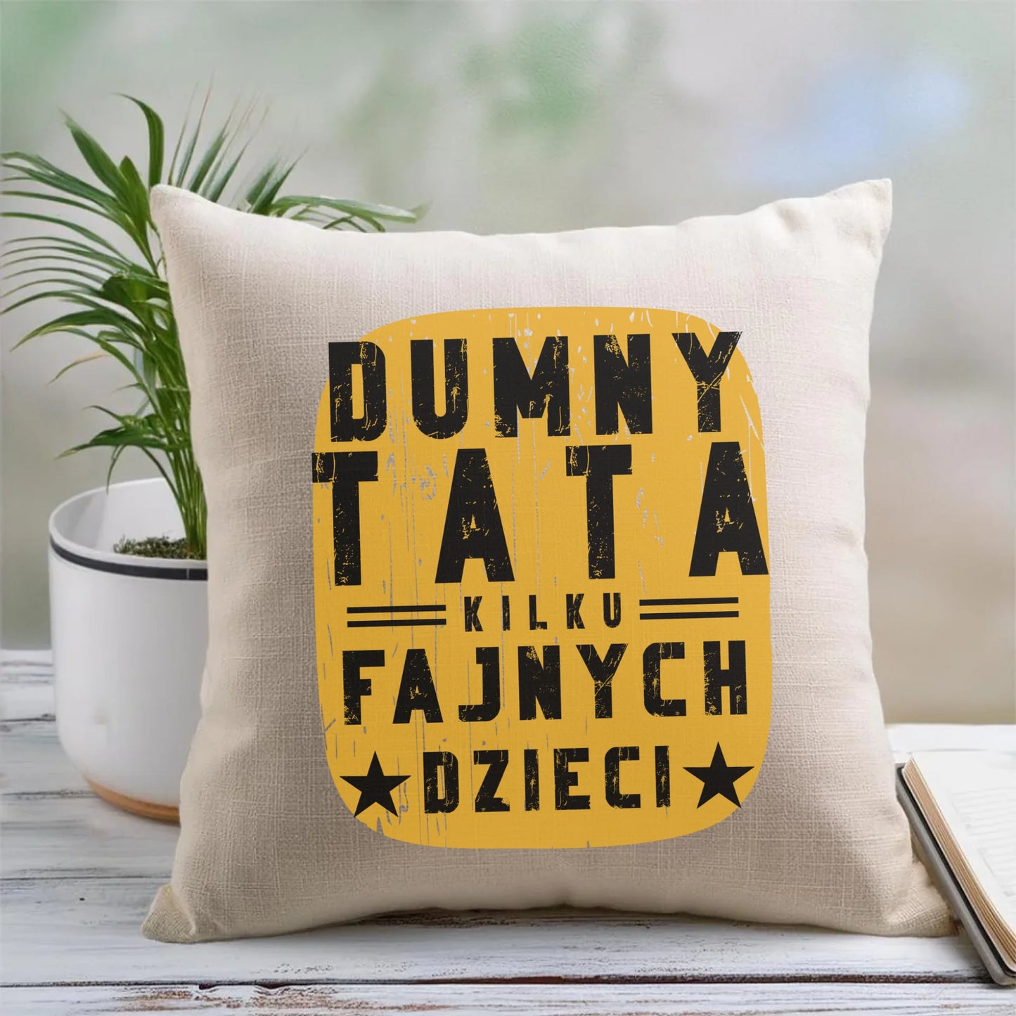 Personalizowana poduszka dla taty prezent na Dzień Ojca Święta Urodziny