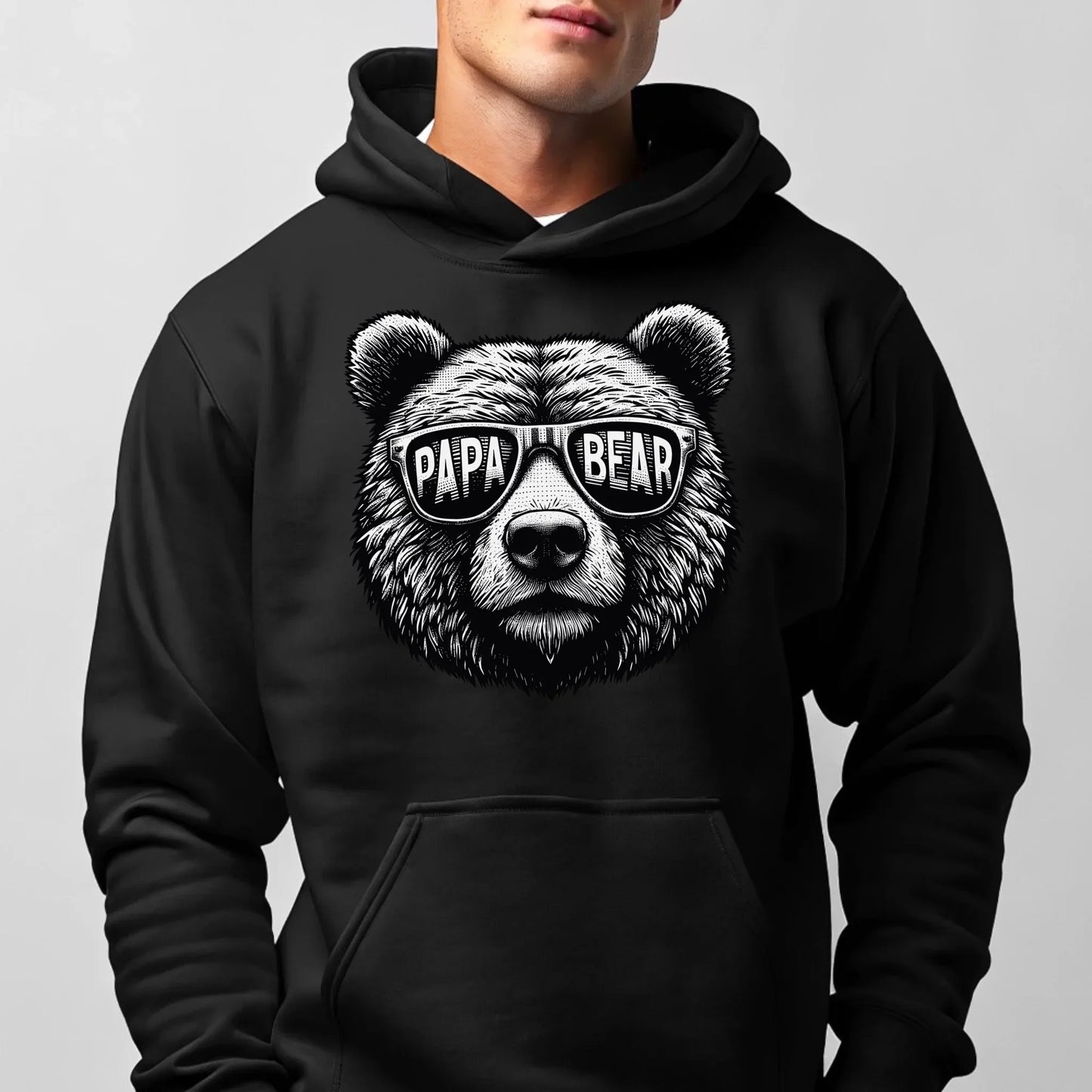 Papa bear | Bluza męska z kapturem dla taty DT62 - StoryCups.pl