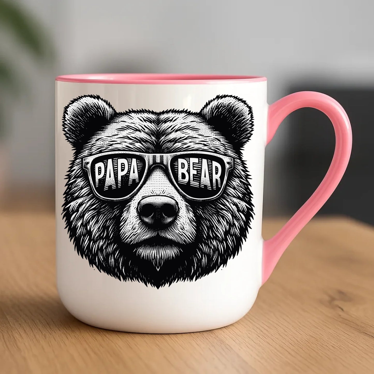 Personalizowany kubek dla taty upominek na Dzień Ojca - różowy