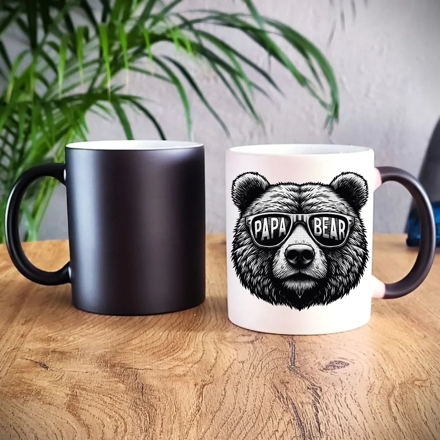 Papa bear | Kubek magiczny prezent dla taty DT62 - StoryCups.pl