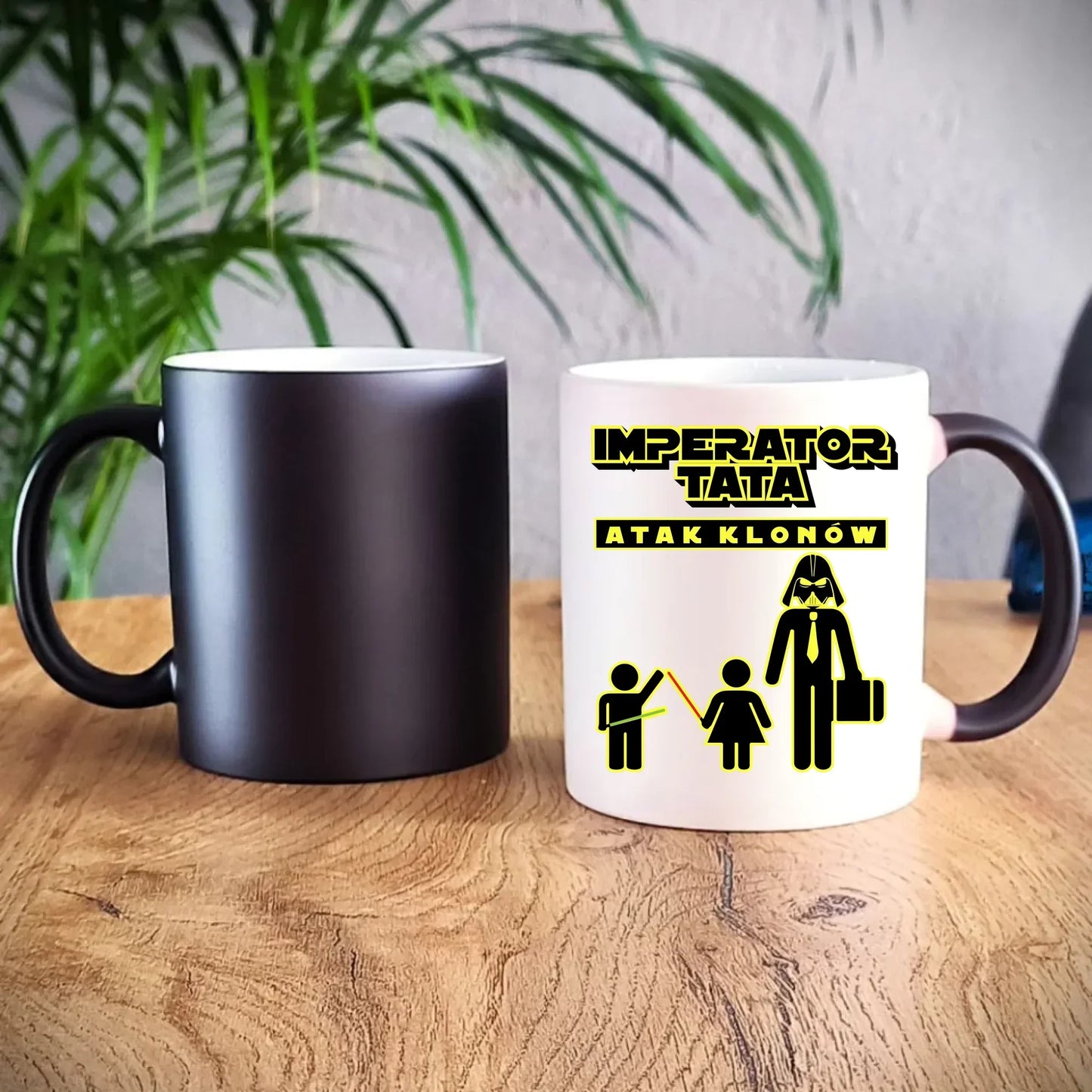 Imperator tata atak klonów | Kubek magiczny prezent dla taty bliźniaków DT63 - StoryCups.pl