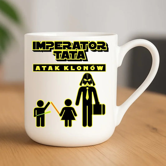 Imperator tata atak klonów | Kubek elegant prezent dla taty bliźniaków DT63 - StoryCups.pl