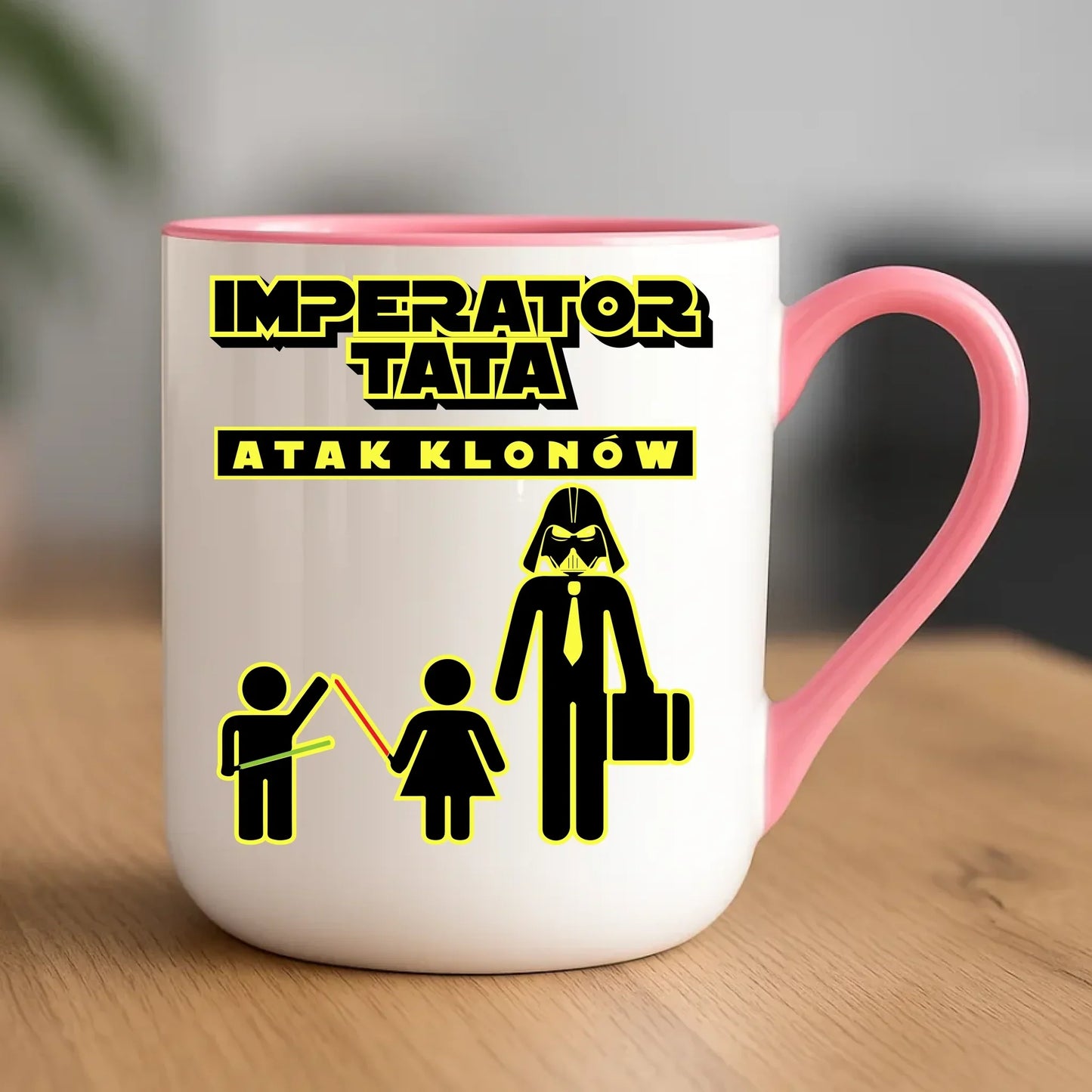 Imperator tata atak klonów | Kubek elegant prezent dla taty bliźniaków DT63 - StoryCups.pl