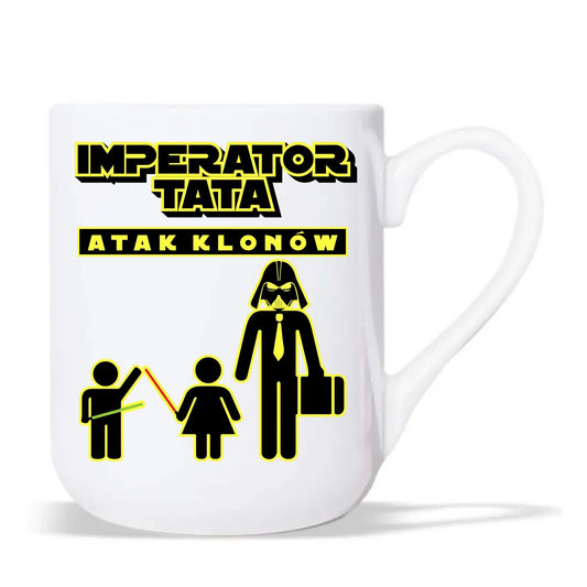 Imperator tata atak klonów | Kubek elegant prezent dla taty bliźniaków DT63 - StoryCups.pl