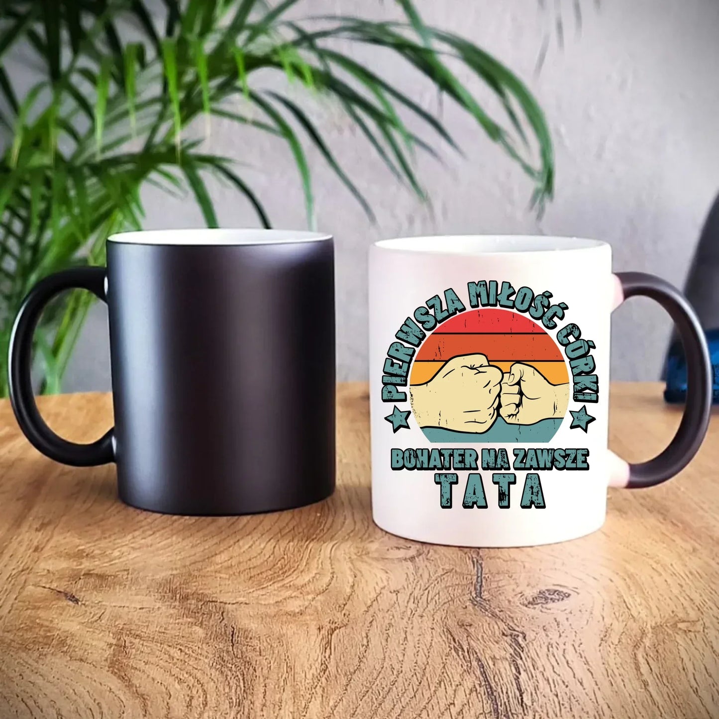 Tata pierwsza miłość córki | Kubek magiczny prezent dla taty od córki DT67 - StoryCups.pl