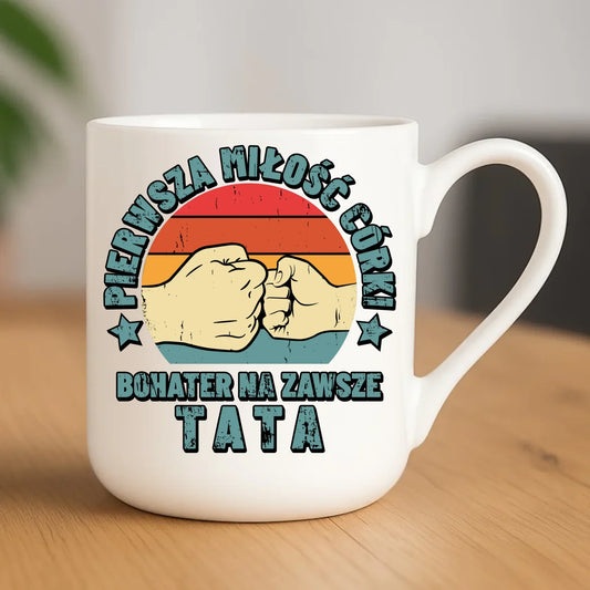 Tata pierwsza miłość córki | Kubek elegant prezent dla taty od córki DT67 - StoryCups.pl