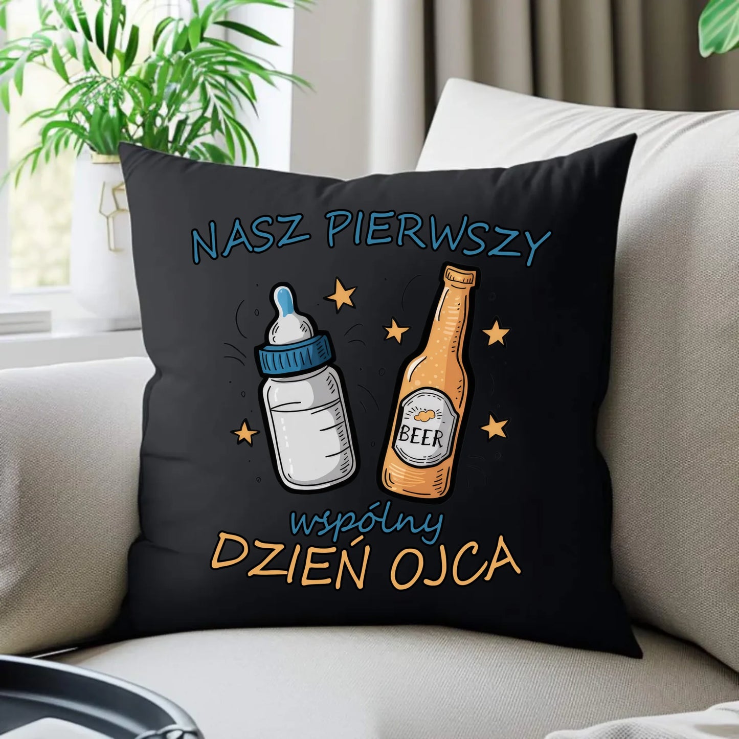 Prezent dla taty, na święta, na Dzień Ojca, urodziny - duża poduszka dekoracyjna