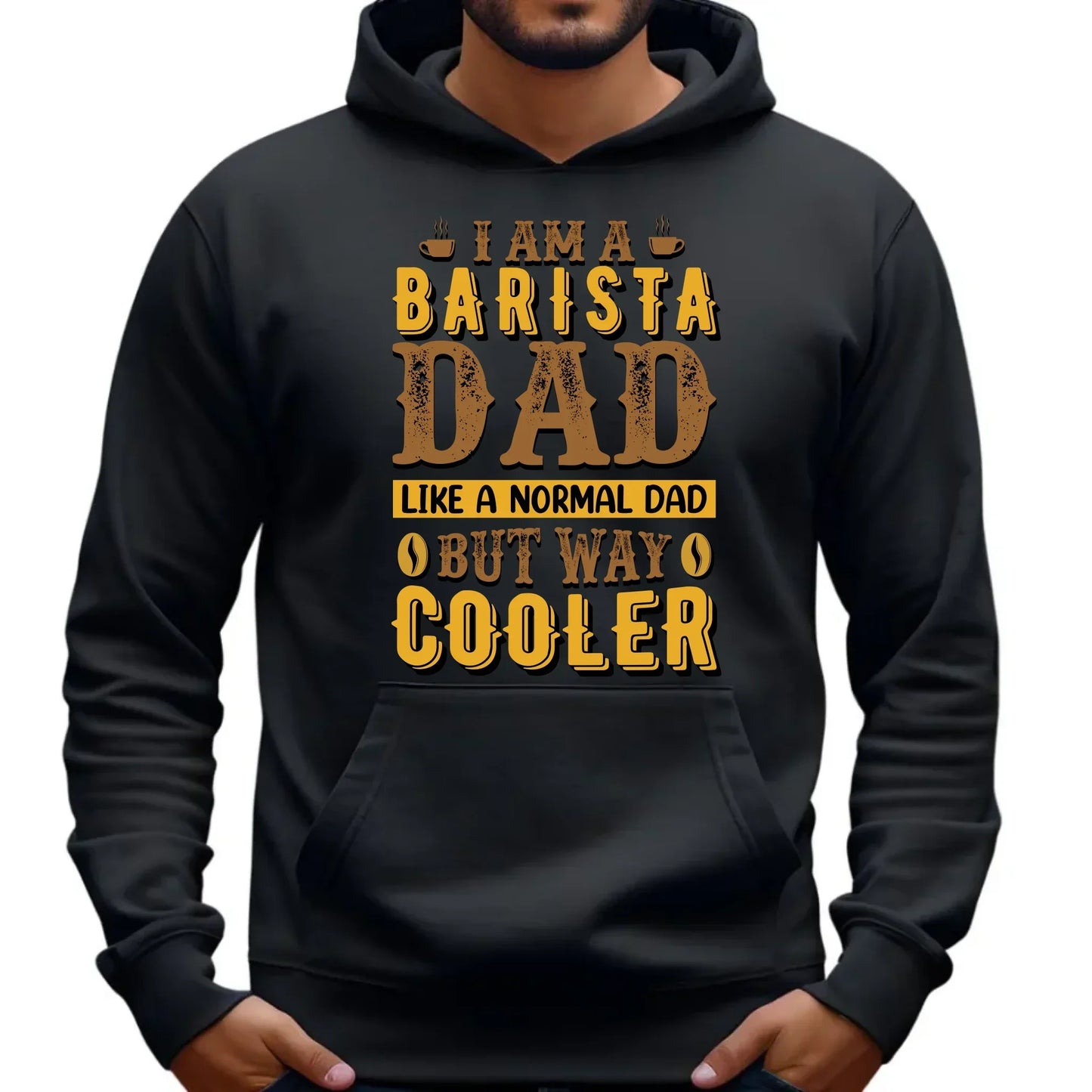 Barista | Bluza męska z kapturem dla taty DT69 - StoryCups.pl