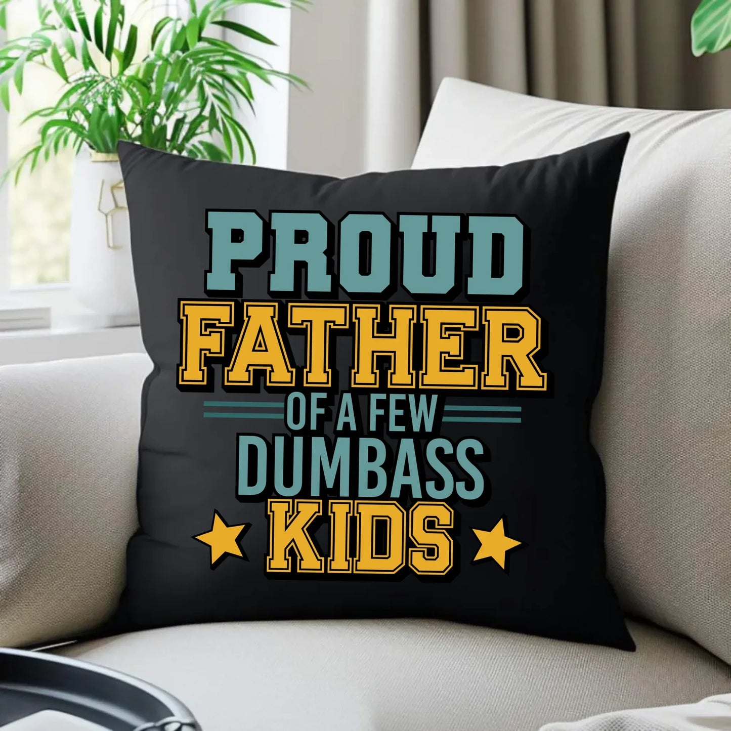 Proud father | Poduszka dekoracyjna dla taty DT70 - StoryCups.pl