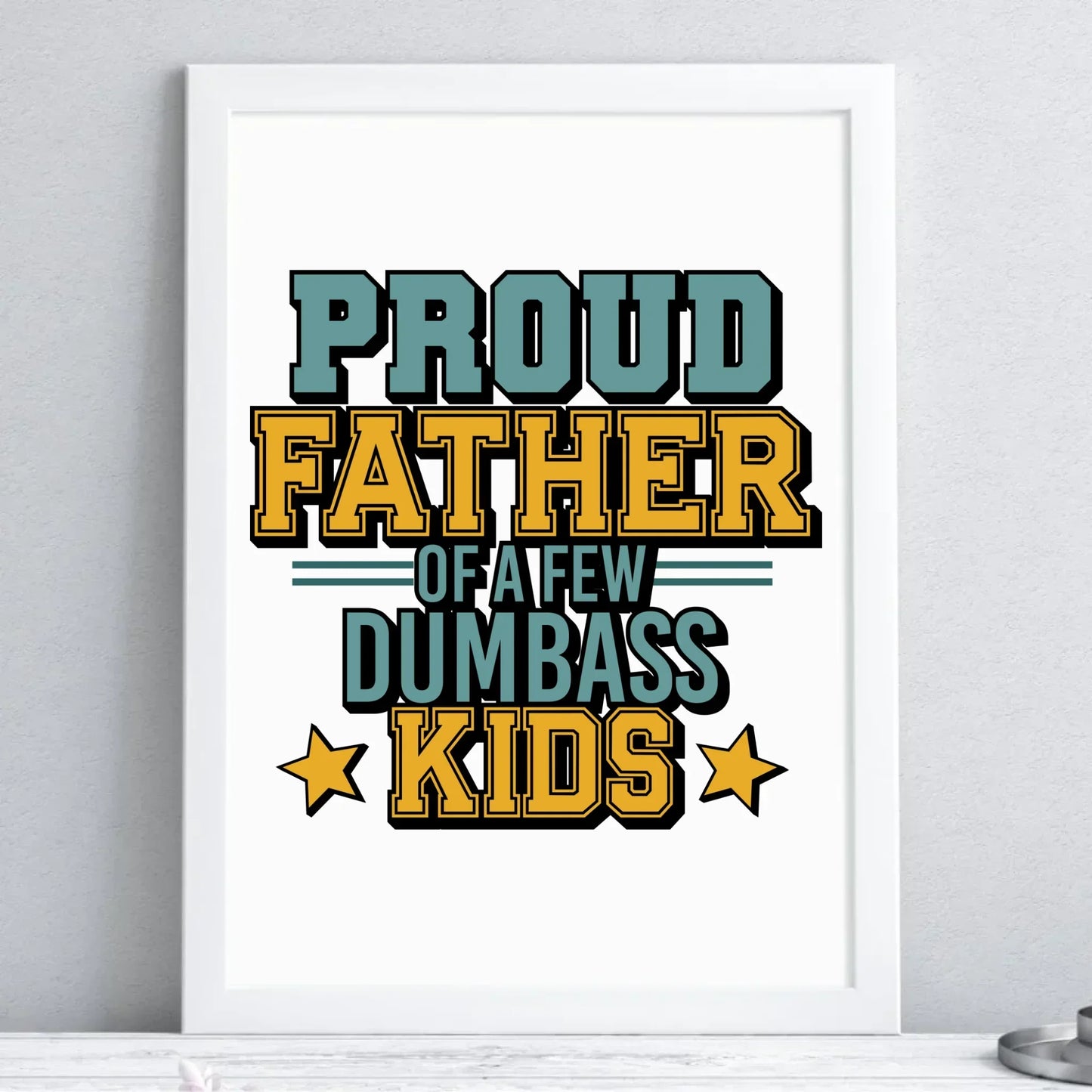 Proud father | Plakat w ramie dla taty DT70 - StoryCups.pl