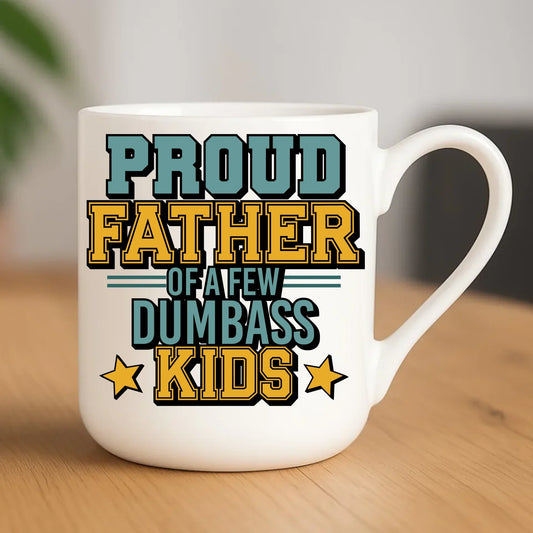 Proud father | Kubek elegant z nadrukiem dla taty DT70 - StoryCups.pl