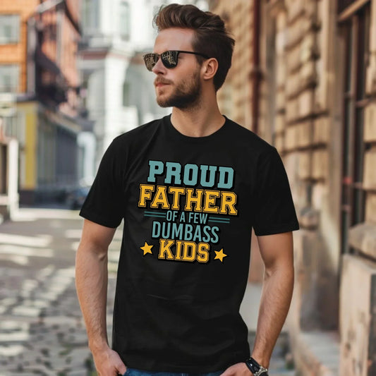 Proud father | Koszulka męska z napisami dla taty DT70 - StoryCups.pl
