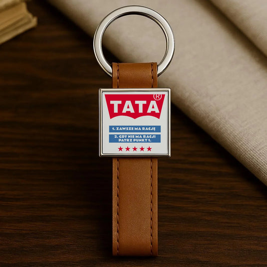 Tata zawsze ma rację | Brelok dla taty DT72 - StoryCups.pl