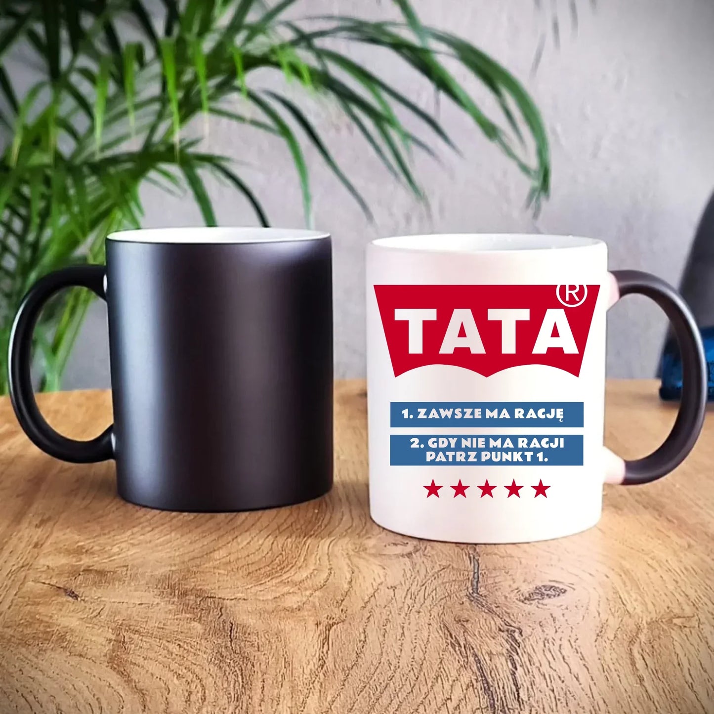 Tata zawsze ma rację | Kubek magiczny prezent dla taty DT72 - StoryCups.pl