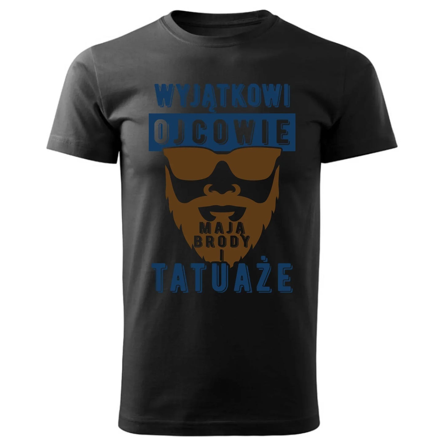 Wyjątkowi ojcowie mają brody i tatuaże | Koszulka męska dla taty DT73 - StoryCups.pl