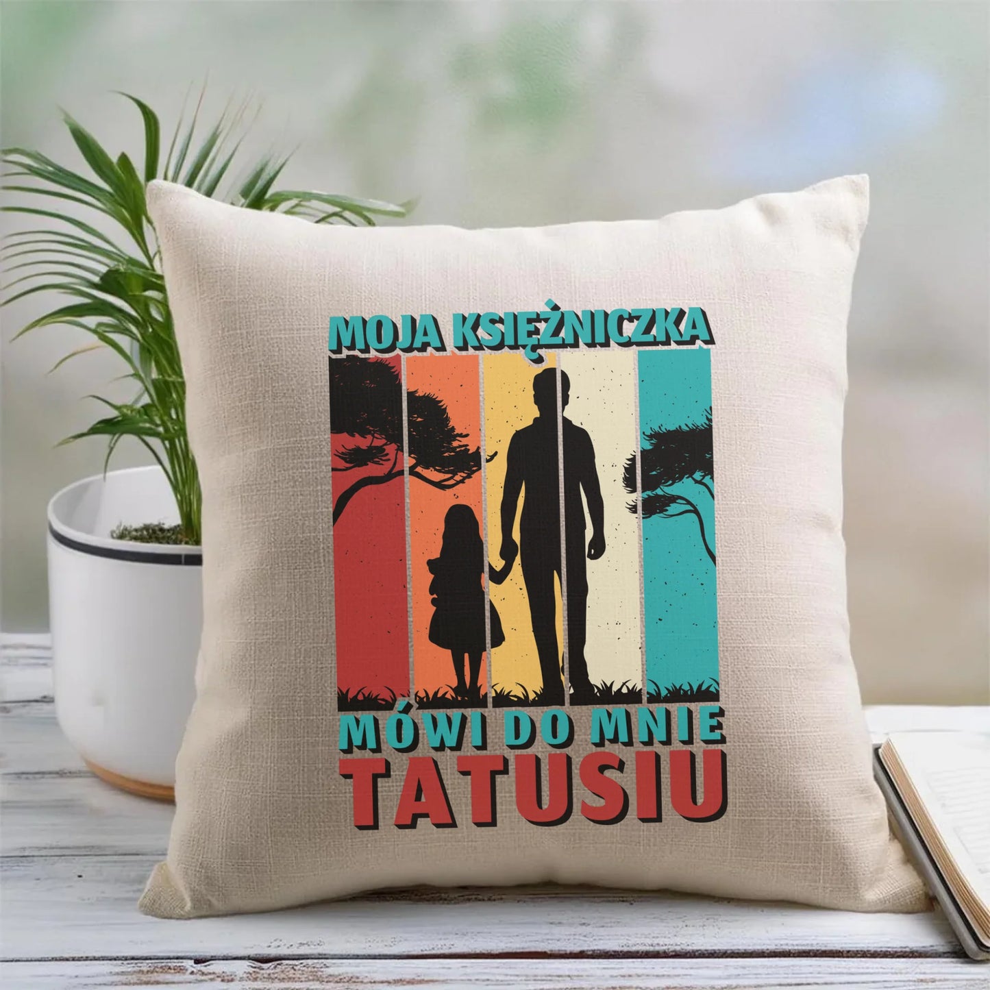 Personalizowana poduszka dla taty prezent na Dzień Ojca Święta Urodziny