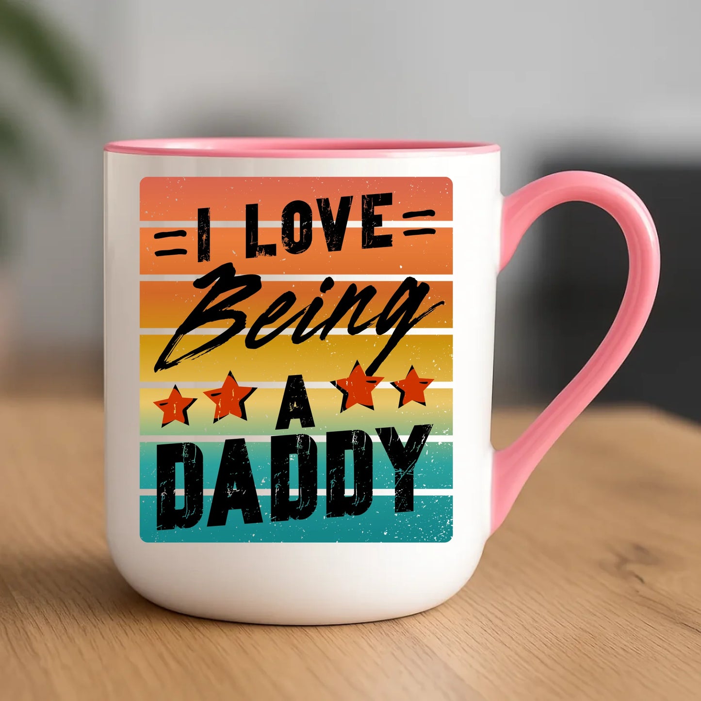 Personalizowany kubek dla taty upominek na Dzień Ojca - różowy