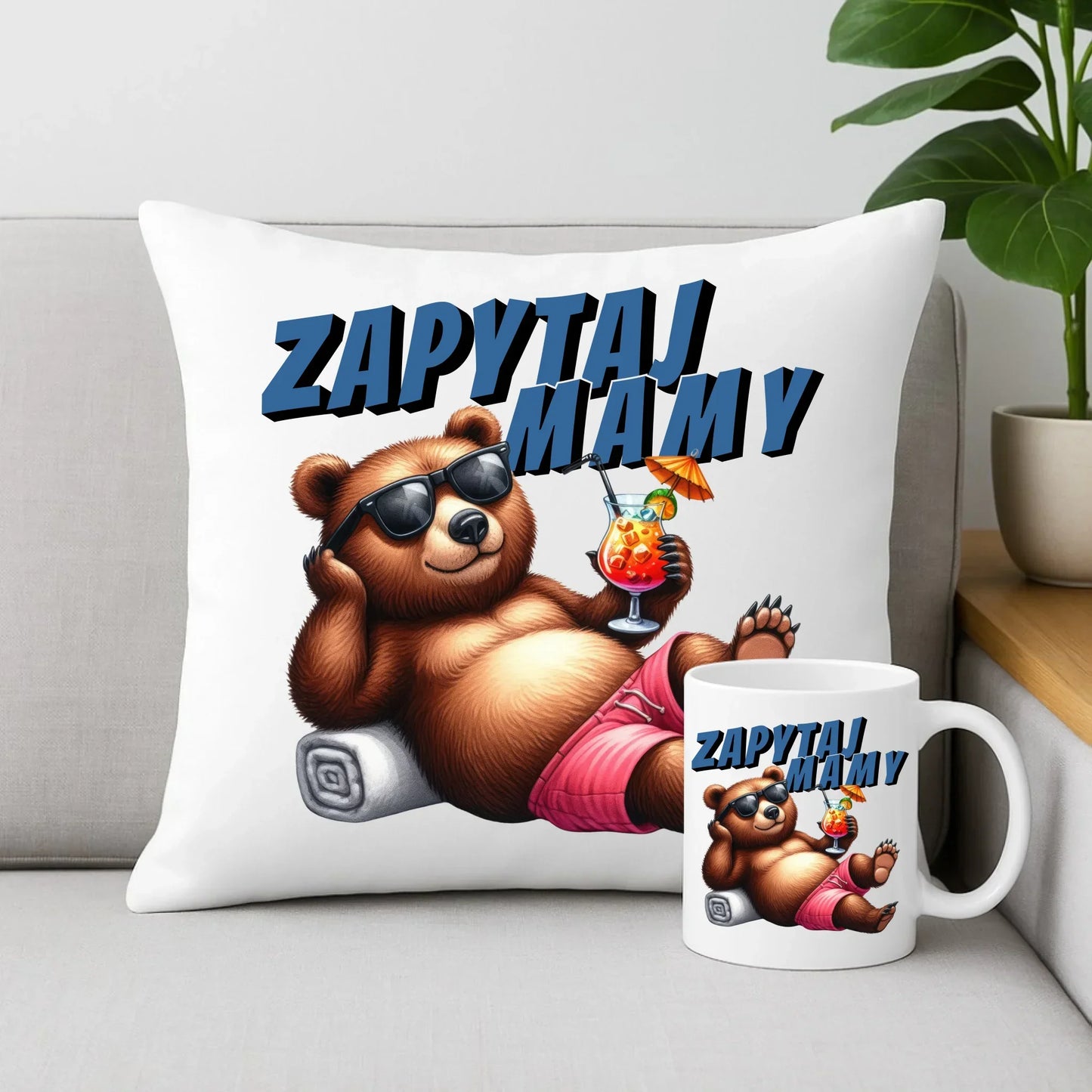 Zapytaj mamy | Zestaw poduszka i kubek dla taty DT77 - StoryCups.pl