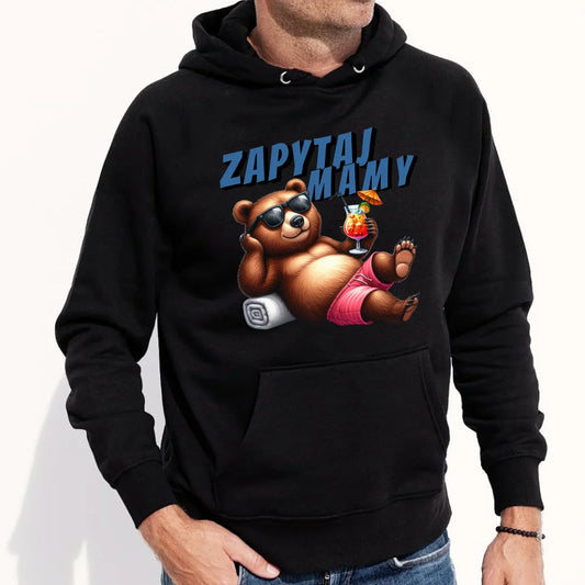 Zapytaj mamy | Bluza męska z kapturem dla taty DT77 - StoryCups.pl