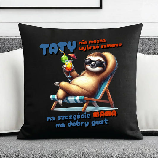 Mama ma dobry gust | Poduszka dekoracyjna dla taty DT78 - StoryCups.pl