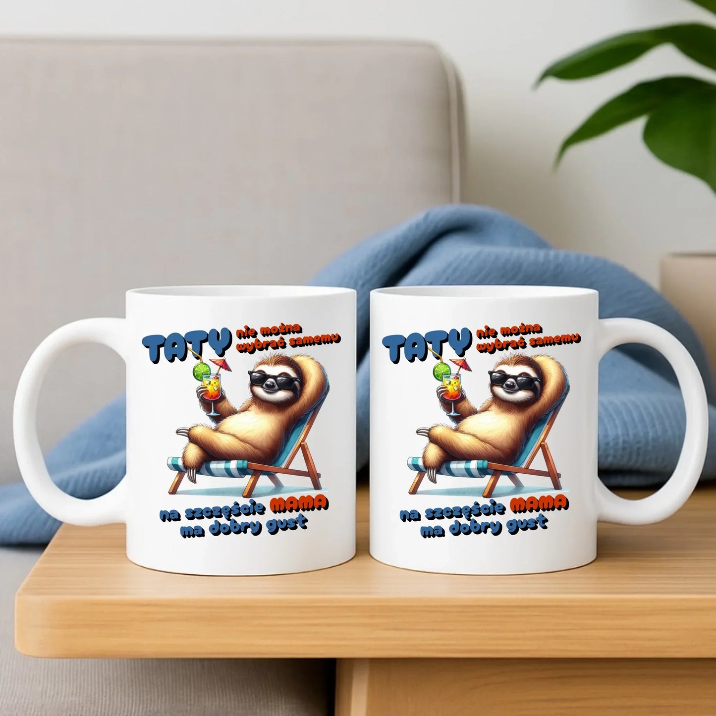 Mama ma dobry gust | Zestaw poduszka i kubek dla taty DT78 - StoryCups.pl