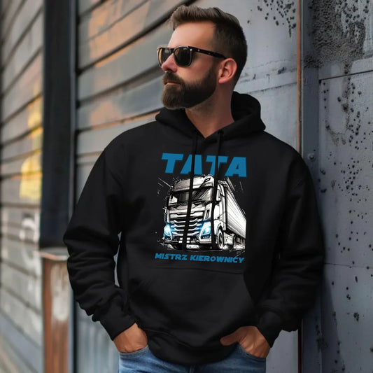 Mistrz kierownicy | Bluza męska z kapturem dla taty DT80 - StoryCups.pl